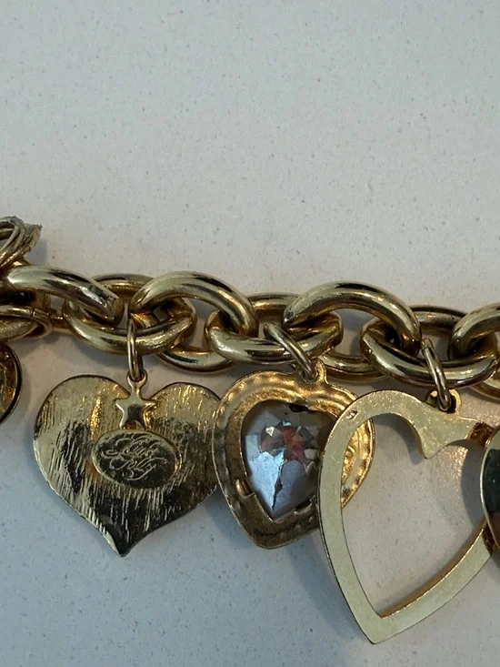 Kirks Folly Gold Heart Charm Bracelet - Picture 2 of 9